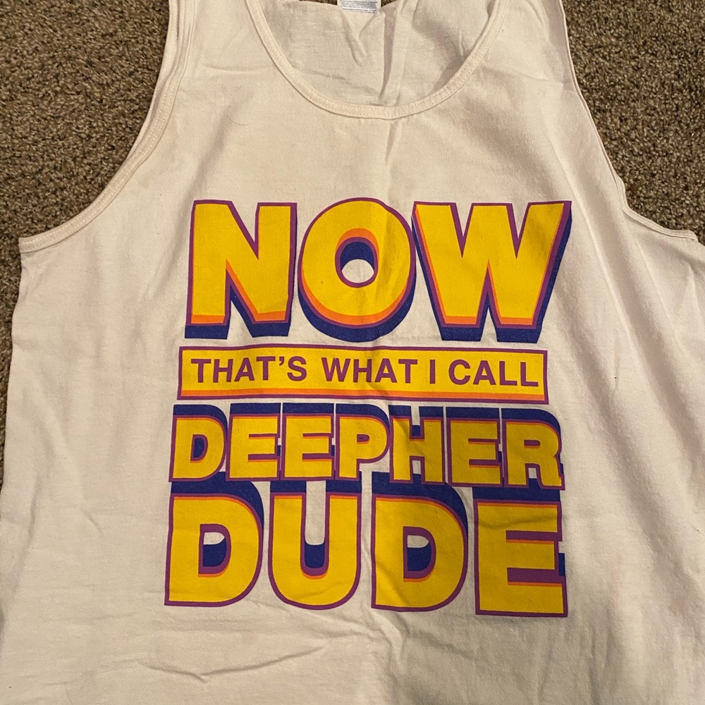 Delta Phi Epsilon White tank top